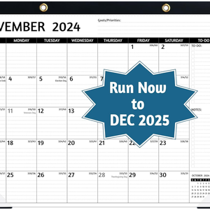 Desk Calendar 2024-2025 – Jul 2024 – Dec 2025, 18 Monthly Desk Calendar, Large Desk Calendar 2024, 22'' x 17'', 2024-2025 Desk/Wall Calendar with Desk Pad, To-do Lists, Ruled Blocks, Corner Protectors