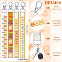 120 Pcs Against Bullying Awareness Gifts Lanyard Keychain with Swivel Hook for Women Keychain Gifts Orange Ribbon Inspirational Key Ring for Anti Bullying Awareness Fundraising