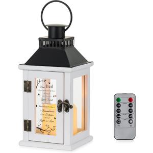 Memorial Gift for Loss of Dad, Sympathy Funerary Candle Lantern