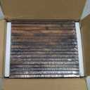 PETAFLOP Picture Frames 5x7 Bulk Set of 18, Wooden Brown Photo Frames Fits 5 by 7 for Wall or Tabletop Display