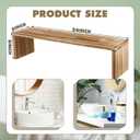 Wood Over The Sink Shelf Bridge, 23.62 x 7.87 x 5.91 Inches, Brown