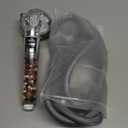 Filtered Shower Head with Handheld - High Pressure ShowerHead with Filters for Hard Water - Reduces Dry Itchy Skin, Easy Instal, 4 Modes, Water Saving, Durable, Detachable anti blocking (Transparent + Chrome)