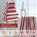 8 Piece Bathroom Towel Set |2 Oversized Bath Towels,2 Hand Towels,4 Washcloths| 600GSM Soft Hotel Towel Set Large Bath Sheet for Bathroom,Highly Absorbent Quick Dry Bath Towel Collections,Burgundy
