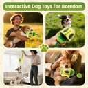 2 x Squeaky Dog Toys, No Stuffing Interactive Dog Chew Toys Built-in Squeaker and Crinkle Paper Sounds Snuffle Foraging Instinct Training Puppy Chew Toys for Small Medium Dogs