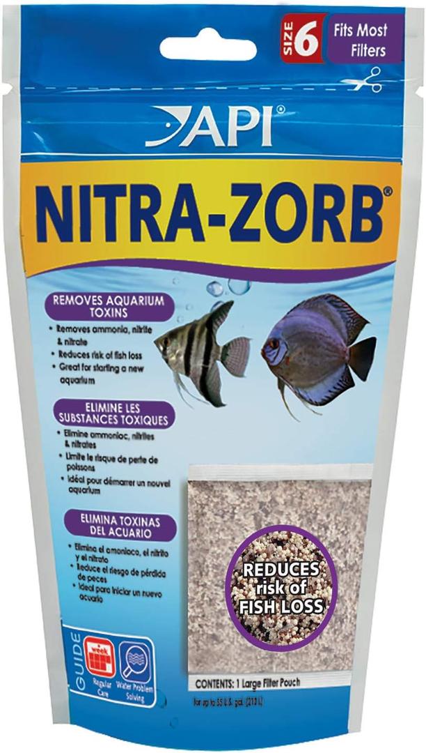 API NITRA-ZORB SIZE 6 Aquarium Canister Filter Filtration Pouch 1-Count Bag, Model:110A
