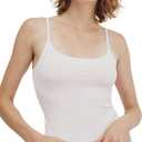 Organic Basics Womens Core Organic Cotton Cropped Singlet Camisole Top (Large, White)