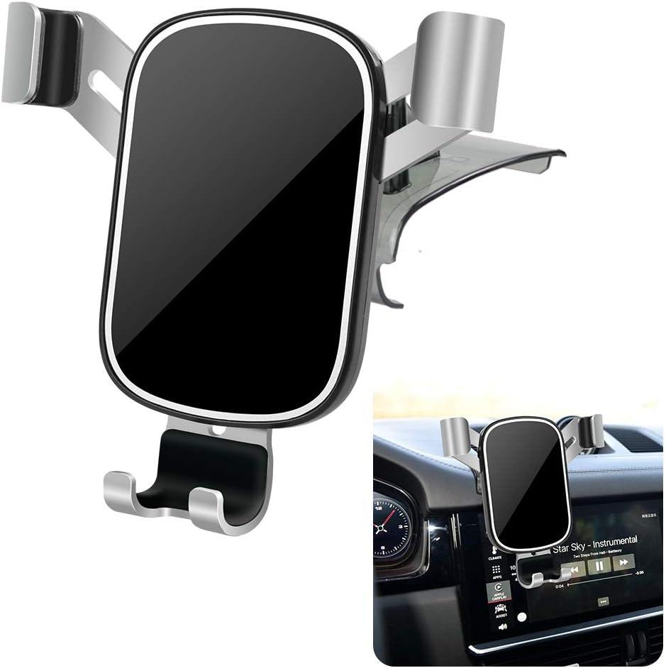LUNQIN Car Phone Holder for Porsche Macan 2015-2026 and Porsche Cayenne 2019-2023 SUV Auto Interior Accessories Cell Phones Mount Cellphone Mobile Cradle Charging Navigation GPS Stand Vent Accessory