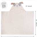 Mooreeke 2 Pack Baby Towels - 100% Cotton Baby Hooded Towels - Soft Baby Bath Towels with Hood for Newborn - Comfort Towels for Baby Girls and Boys - Animal Shaped Design (Puppy & Unicorn)