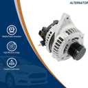 Alternator for Toyota Camry 2015-2017 L4 2.5L, RAV4 2013-2018 L4 2.5L AWD - 12V 125A 6-Groove Clutch Pulley Clockwise Compatible, Replacement # 27060-0V170, 104211-3541