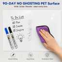 Dry Erase Paper for Wall 60" x 36", Self Adhesive White Board Wallpaper Peel and Stick, No Ghosting Whiteboard Contact Paper for Office Classroom Meeting Room