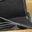 CLATINA Waiting Room Guest Chair with Bonded Leather Padded Arm Rest for Office Reception and Conference Desk Black 2 Pack