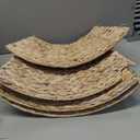 24in Christmas Tree Collar, Christmas Tree Ring Adjustable Water Hyacinth Skirt, Christmas Tree Skirt for Decoration, Base Protection from Pets (White)