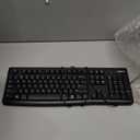 Logitech MK120 Wired Keyboard and Mouse Combo for Windows, Optical Wired Mouse, Full-Size Keyboard, USB Plug-and-Play, Compatible with PC, Laptop - Black