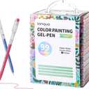 languo Gel Pens for Adult Coloring Books, 99 Colors Set Gel Colored Pens Marker, Perfect Gel Pens for Adult Drawing Doodling Journaling, Art Supplies and DIY Crafts