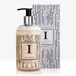 Brev Soap Co. Monogrammed Luxury Liquid Hand Soap | Choose from Letters A to Z | Citrus Bloom Scent | Personalized Liquid Hand Wash for Bathroom & Kitchen |12 oz - Letter I