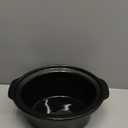 OVENTE 3.7-Quart Slow Cooker Replacement Pot ONLY, Compatible with SLO35 Series, Dishwasher Safe Stoneware, Removable Oval Crock Insert for Entrees, Soups, Sauces, Stews and Dips, Black ACPSLO35CLB