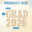 imprsv Graduation Party Decorations with GRAD 2026 Marquee Letters Numbers, 8Pcs Grad 2026 Light Up Letters, LED Alphabet Number for Graduation Table Decor
