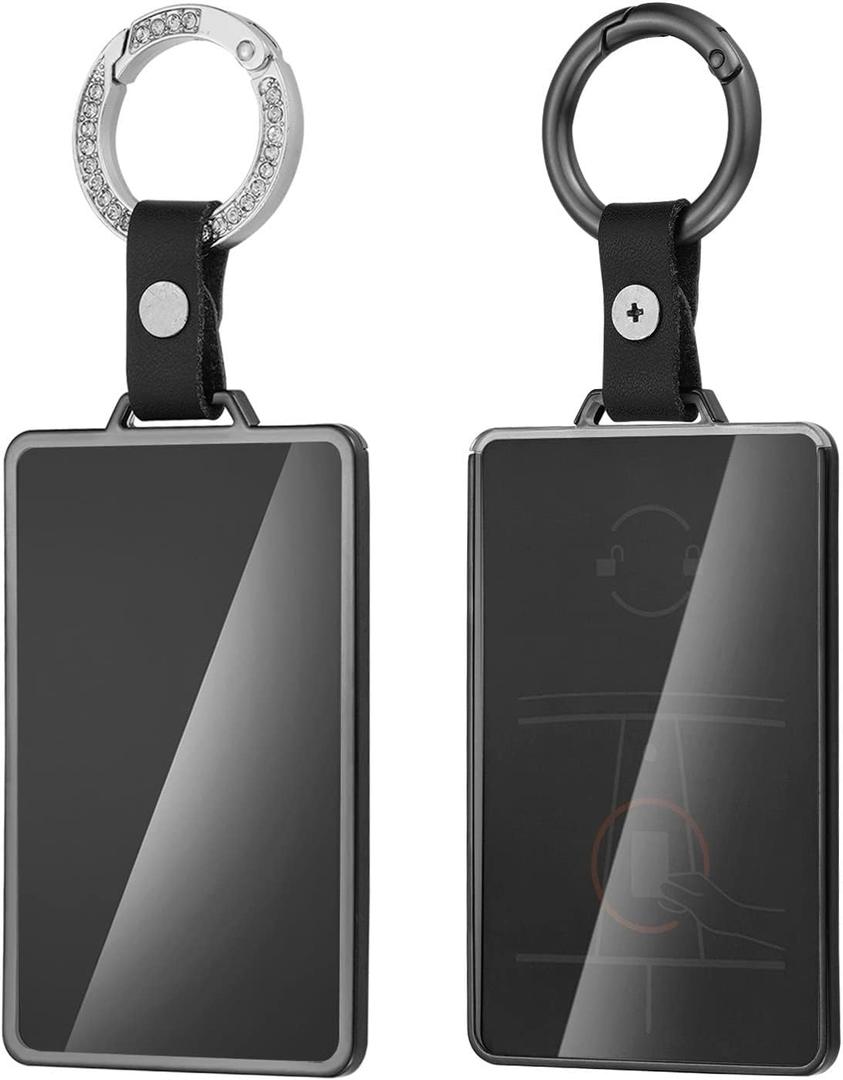 Key Card Holder Case for Tesla Model 3 Model Y S/X Soft TPU Full Protection Key fob Cover Shell Accessories Key Chain