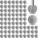 Queekay 150 Pieces Precut Tennis Balls Bulk for Chairs Classroom Tennis Walk Ball Legs Floor Protector Chairs Foot Covers for Non Slip Rubber Glide Coverings (Grey)