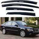 IG Window Visor for Hyundai Sonata 2005-2010 (Old Body Style), Rain Guard Tape-On Extra Durable Sun Wind Side Vent Window Deflector Mugen Style, 2005 2006 2007 2008 2009 2010