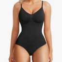 BRABIC Womens' Seamless Sleeveless V-Neck Bodysuit Shapewear Tummy Control XS