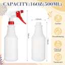 Resurhang 12 Sets Housekeeping Week Appreciation Gifts for Housekeeper Employee Thank You Housekeeping Gifts Bulk, 16oz Plastic Adjustable Spray Bottle with Inspirational Tags, Bags
