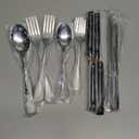 24 Pcs Silverware Set with Steak Knives Service for 4,Stainless Steel Flatware Set,Mirror Polished Cutlery Utensil Set,Home Kitchen Eating Tableware Set,Include Fork Knife Spoon Set,Dishwasher Safe