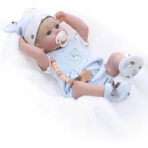 20inch Large Realistic Reborn Baby Doll Hand-Rooted Hair Lifelike Baby Dolls with Accessories for 3+ Year Old Girls Gifts, Pretend Play, Collection (Hbl20047 (Boy))