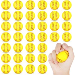 Mini Foam Softball Stress Ball 25 Pack Softball Party Favors Small Soft Sports Ball Stress Relief Toy for Kids Adults Softball Party Bag Gift Fillers Goodie Bag Stuffers School Classroom Prize
