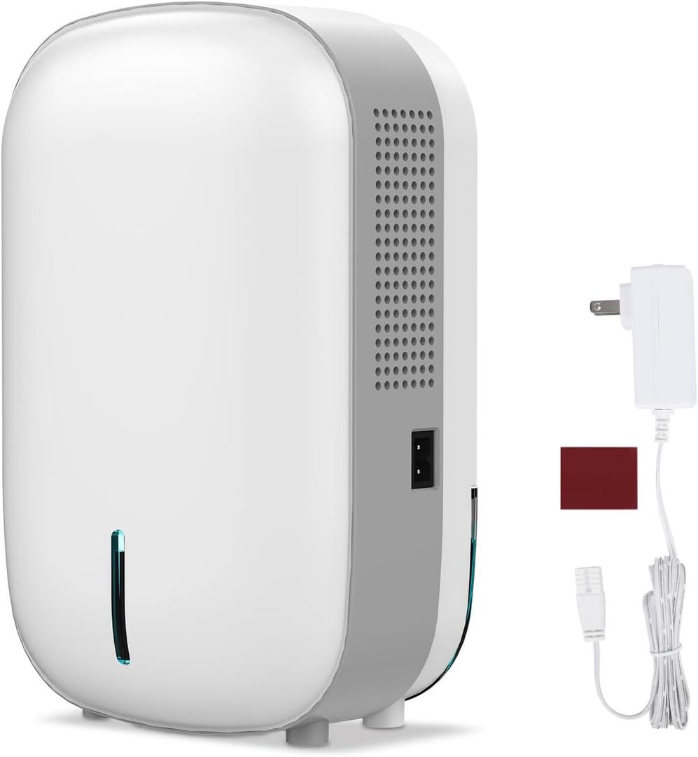 Mini Dehumidifier for Small Bathroom. Quiet. Auto Shut-OFF. Power Off Memory. Electric Dehumidifier for Small Space. Good for Bathroom Basement Bedroom Closet Safe Pantry RV Camper Yacht