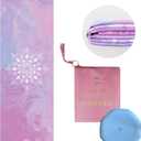 Mantra Yoga Travel PRO 1.5mm with Knee Pad - Foldable Fitness & Exercise Mat with Bag | Lightweight, Compact & Eco-Friendly | Non-Slip & Washable | For All Types of Yoga | 72" L x 24" W | 2.6 lbs