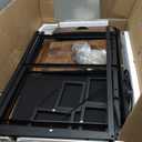 Furologee 47" Computer Desk with File Cabinet and Power Outlets, Home Office Desk with 2 Monitor Stands and Storage Drawer, Writing Gaming Table with Shelves and 2 Hooks for Bedroom, Rustic Brown