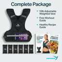 EMPOWER Weighted Vest for Women with Reflective Strips Fixed 8lbs, Adjustable 4-10lbs (4 in1) or Adjustable10-16lbs (4 in 1), Strengthen Muscles, Boost Bone Health, and Burn More Calories for Workout - Rucking Vest