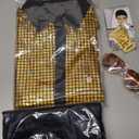 Mens 70's Disco Outfit Retro 70s Mens Costume for Adults Perfect 70's Theme Clothes for Parties, Size XL