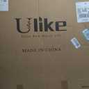 ULIKE Rattan Wicker Mirror for Bathroom, 30 Inch Boho Woven Decorative for Wall, Rustic Farmhouse Vanity Mirror, Large Geometric Rattan Mirrors for Living Room Entryway Bathroom Bedroom