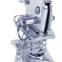 Adjustable Trailer Coupler Latch with Safety Chain - 2 Inch 5000 lbs Capacity Heavy-Duty Lock Kit for Boat, Camper, and Utility Trailer Towing - Zinc-Plated Rust Resistant Steel