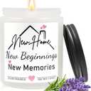 House Warming Gifts New Home,Perfect Housewarming Gifts 2026-Lavender Scented Candle,New Home Gift Ideas for Women,Men,Couple,New Homeowner,First Apartment,House Warming Party Decoration