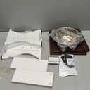 Piskyet Elevated Dog Bowls,Farmhouse Dog Bowls Stand, Raised Dog Bowl with 2 Stainless Steel Wooden Dog Bowl,3.5Cups8.5''H_30 oz Bowl-Farmhouse Style