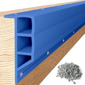 Nalwort Dock Bumpers 16 Feet and 24 Feet, Full Protection Dock Fender for Straight Edge and Side, Boat Dock Bumpers for Edging, Includes Mounting Screws, Black Gray Blue Brown Green Orange Yellow