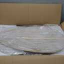 52" Ceiling Fan, Tropical Ceiling Fans with APP and Remote Control, Indoor Palm Leaf Ceiling Fans with Lights for Living Room Bedroom Patios, Dimmable(Rustic White Gold)