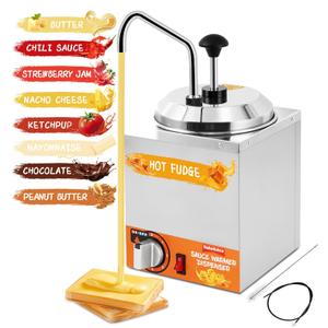 Nacho Cheese Dispenser with Stainless Pump, 2.6Quart Nacho Cheese Sauce Warmer Hot Fudge Dispenser 86-194 Insulated Pump Dispenser for Cheese Sauce Hot Fudge Butter Nacho Cheese Dispenser with Stainless Pump, 2.6Quart Nacho Cheese Sauce Warmer Hot Fudge Dispenser 86-194 Insulated Pump Dispenser for Cheese Sauce Hot Fudge Butter