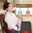 Back Massager with Heat, 3D Massage Pillow for Back, Neck, Shoulder,Leg, Shiatsu Back Massager for Pain Relief, Up&Down Lower Back Massage, Gifts for Women Men Dad Mom At Home Office Car (Black)