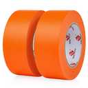 BOMEI PACK Painters Tape 2 inch, 2 Pack Paint Orange Masking Tape 2 inch x 55 Yards for Walls Painting, Labeling, DIY Crafting, Decoration and School Projects
