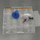 SpaceAid Spice Rack Organizer with 32 Spice Jars, 386 Spice Labels, Chalk Marker and Funnel Set for Cabinet, Countertop, Pantry, Cupboard or Door & Wall Mount - 32 Jars, 15.3" W × 10.8" H, Black