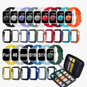 15 Pack Compatible with Apple Watch Bands 46mm Women Men, Watch Screen Protector Case&Organizer for iWatch Series 10