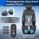 Paffenery 2026 Upgraded Cooling Car Seat Cover Front Seat, 12V-24V Ventilated Cooling Car Seat Cushion, Cooled Seat Cover for Car SUV Truck Universal Fit, Classic Black