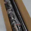 Curtain Rods for Windows 2 Pack 36-48 inch, 5/8 inch Matte Black Curtain Rod with Brackets Adjustable by Splicing for Bedroom Kitchen Study Living Room