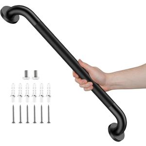 Black Grab Bar 24 Inch, Grab Bar for Bathtub and Shower