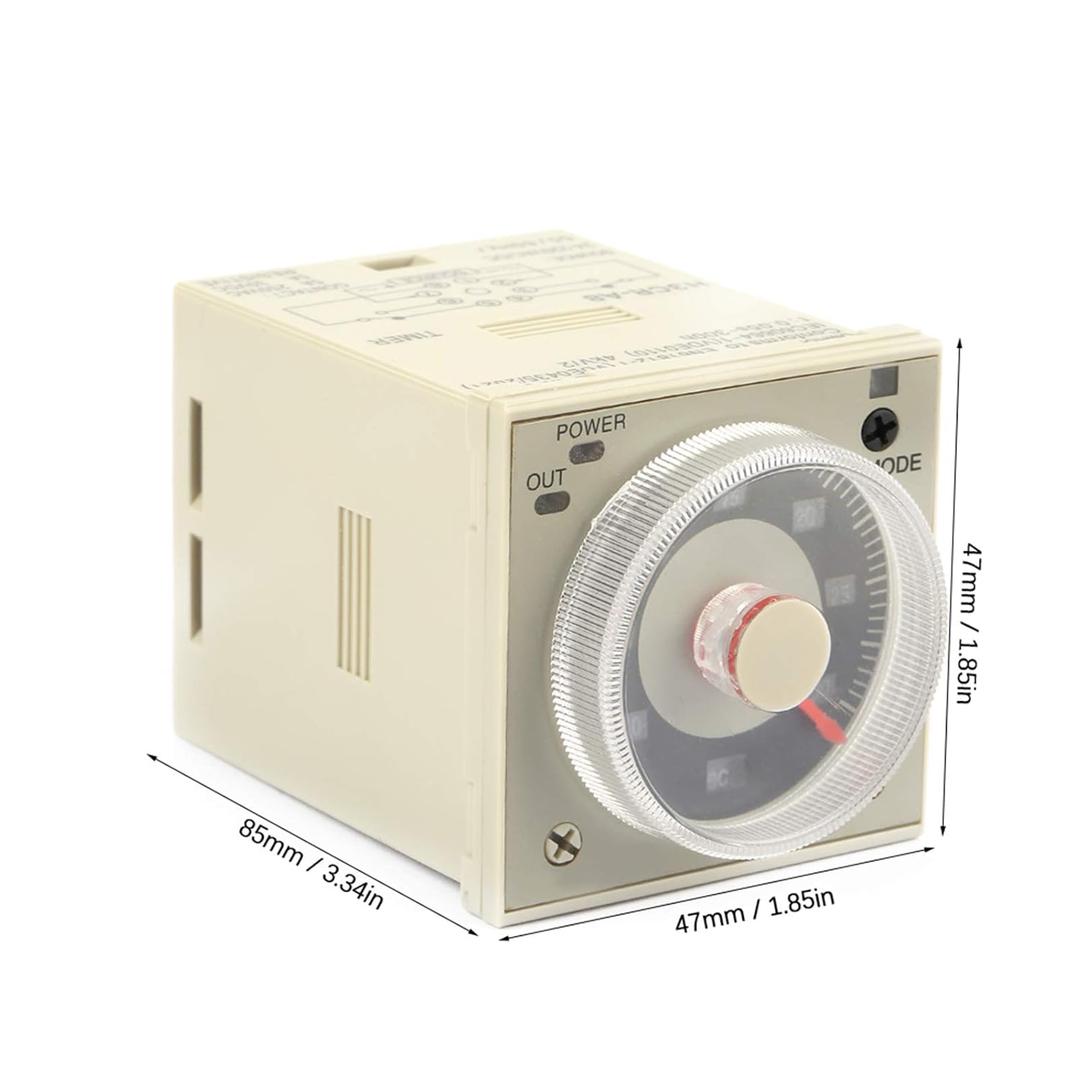H3CR-A8 delay Timer Relay, knob Control Timer Relay 1.2S-300H 8 pin 100-240 V AC 100-125 V DC