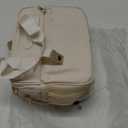 PIIOSER Breastmilk Cooler Bag with Ice Pack, Compatible with Wearable Breast Pumps & Accessories - Portable Pumps Carrying Case for Nursing & Working Moms, Cream